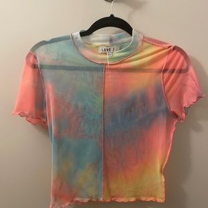 Neon Ombre See Through Beach Cover